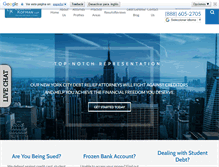 Tablet Screenshot of nycdebtlawyers.com